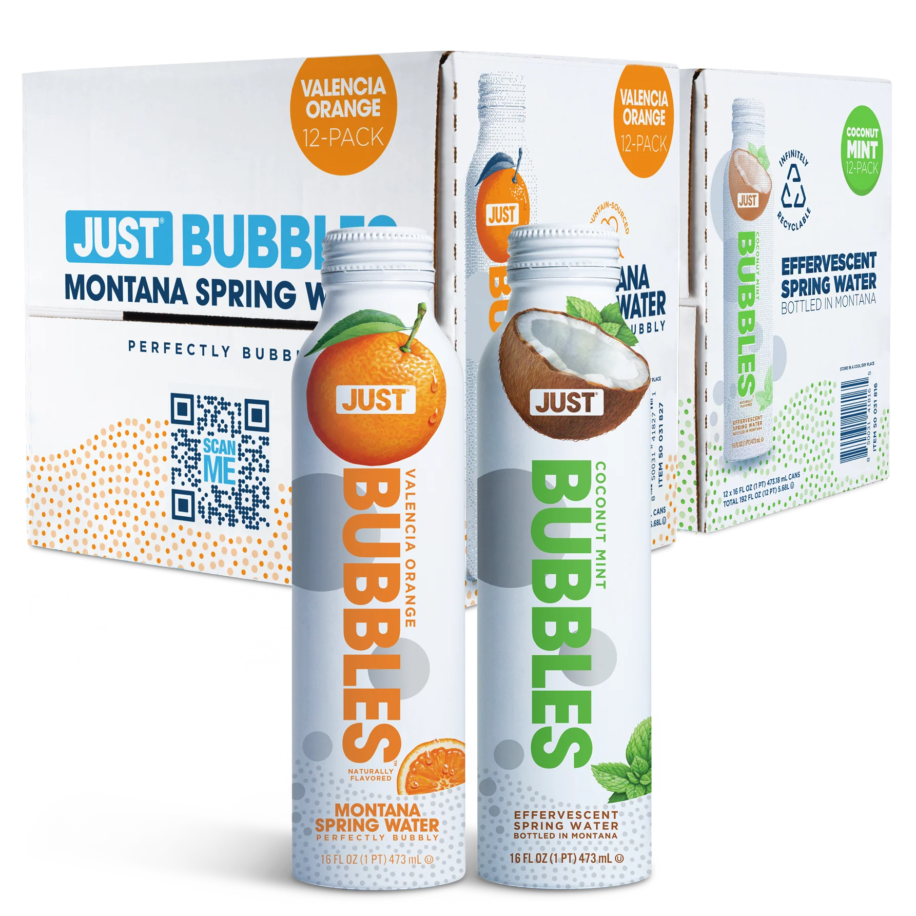 Coconut Mint Bubbles & Valencia Orange Bubbles Bundle-- 16 fl oz | 24 Pack - Image 5