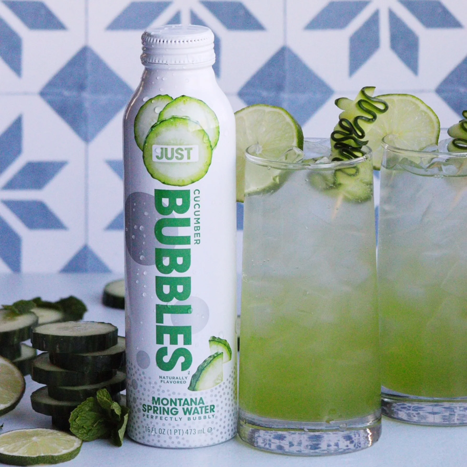 Cucumber Bubbles & Original Bubbles Bundle-- 16 fl oz | 24 Pack - Image 6