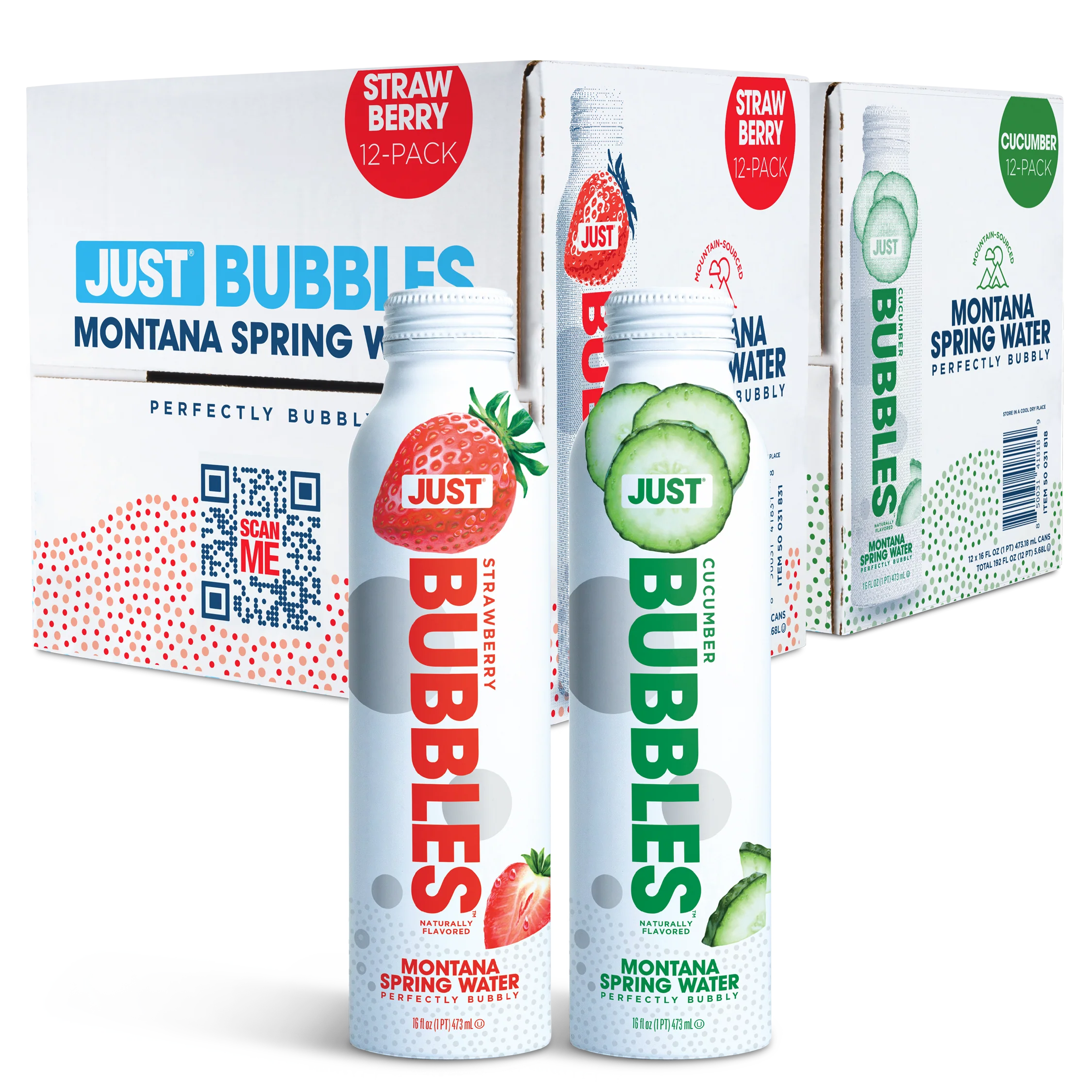 Strawberry Bubbles & Cucumber Bubbles Bundle-- 16 fl oz | 24 Pack - Image 3