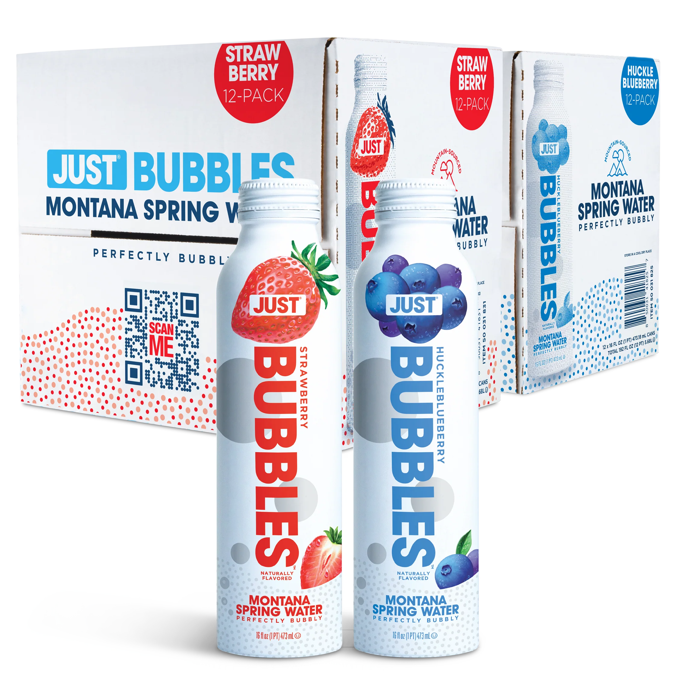 Strawberry Bubbles & HuckleBlueberry Bubbles Bundle-- 16 fl oz | 24 Pack - Image 3