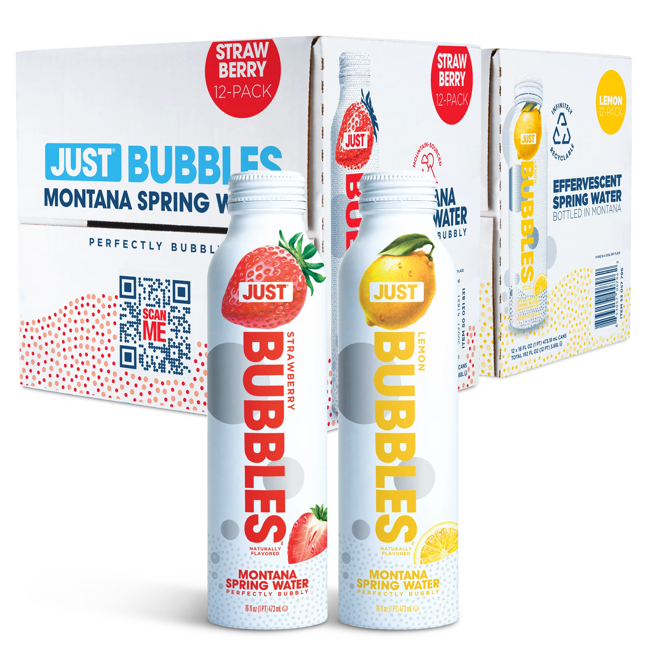 Strawberry Bubbles & Lemon Bubbles Bundle-- 16 fl oz | 24 Pack - Image 3