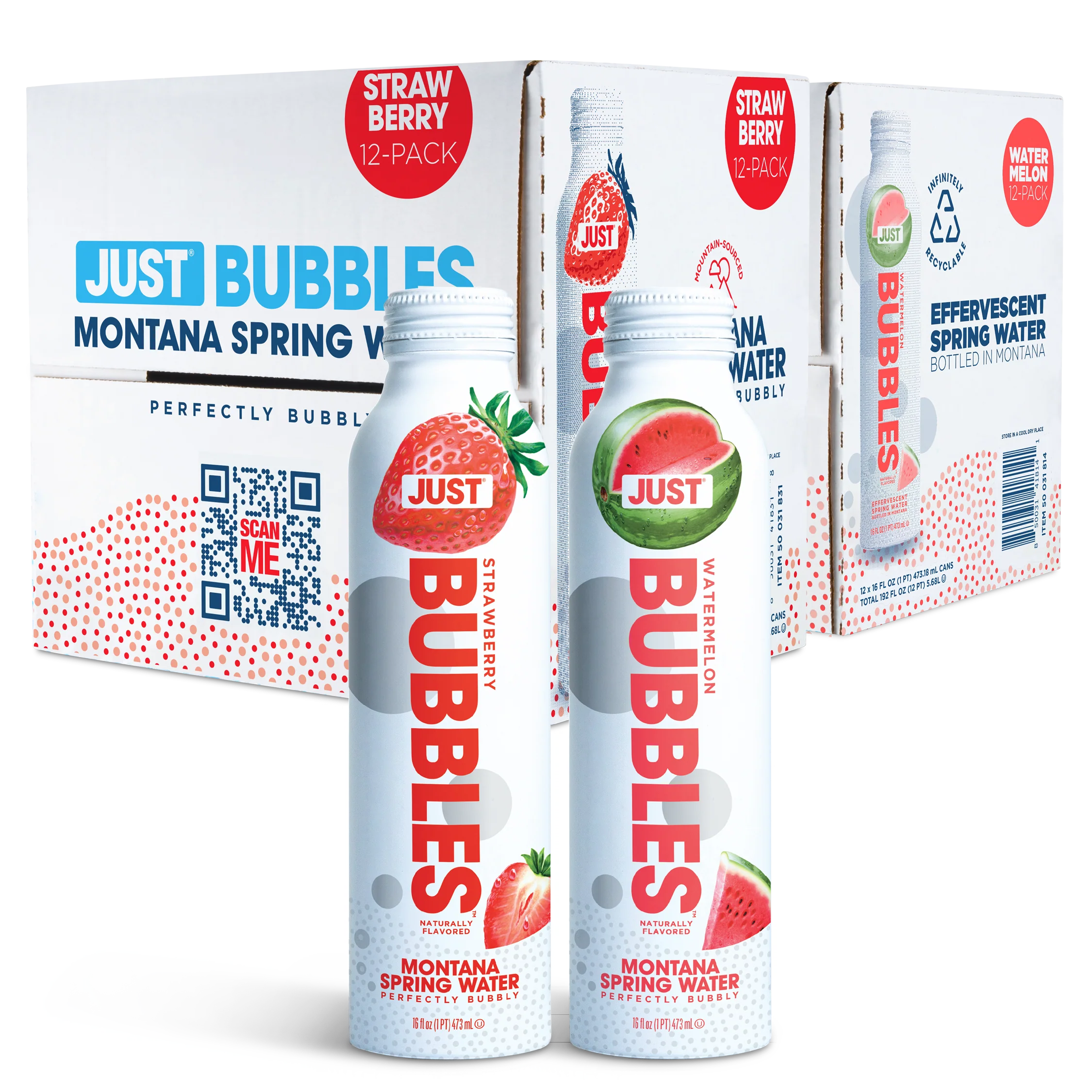 Strawberry Bubbles & Watermelon Bubbles Bundle-- 16 fl oz | 24 Pack - Image 3