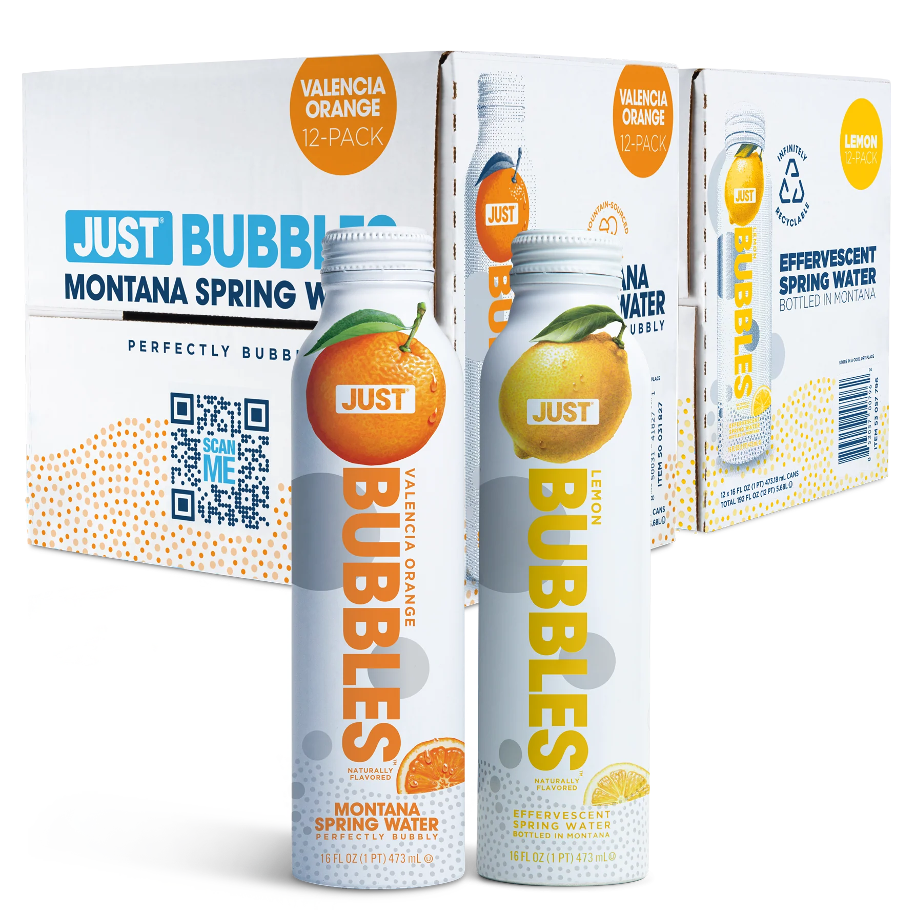 Valencia Orange Bubbles & Lemon Bubbles Bundle-- 16 fl oz | 24 Pack - Image 3